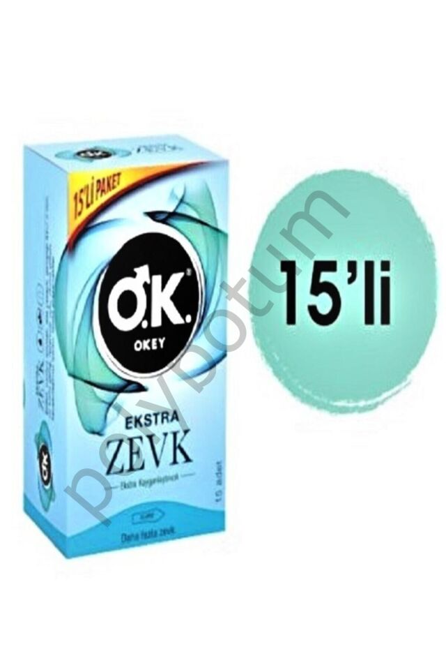 Prezervatif Ekstra Zevk 15'li  Tek Ebat