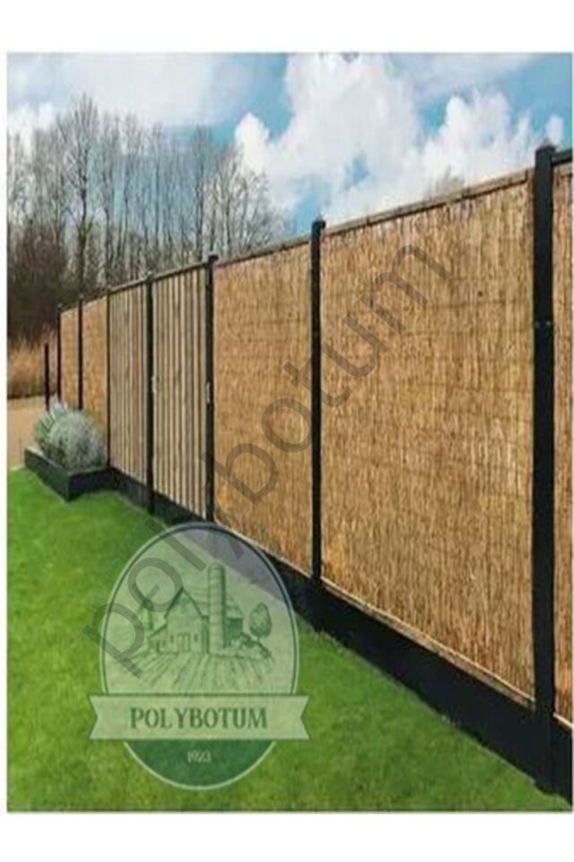 100x200 Dekoratif Doğal Bambu Kamış Hasır Bahçe Çiti- Gölgelik Hasır -balkon -tavan Dekorasyon 100x200 Tek Ebat 5 x 1