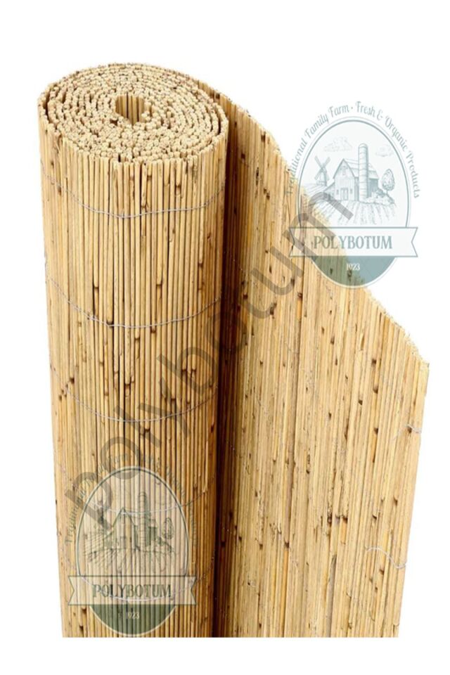 200x300 Dekoratif Doğal Bambu Kamış Hasır Bahçe Çiti- Gölgelik Hasır -balkon -tavan Dekorasyon 200x300 Tek Ebat 5 x 1
