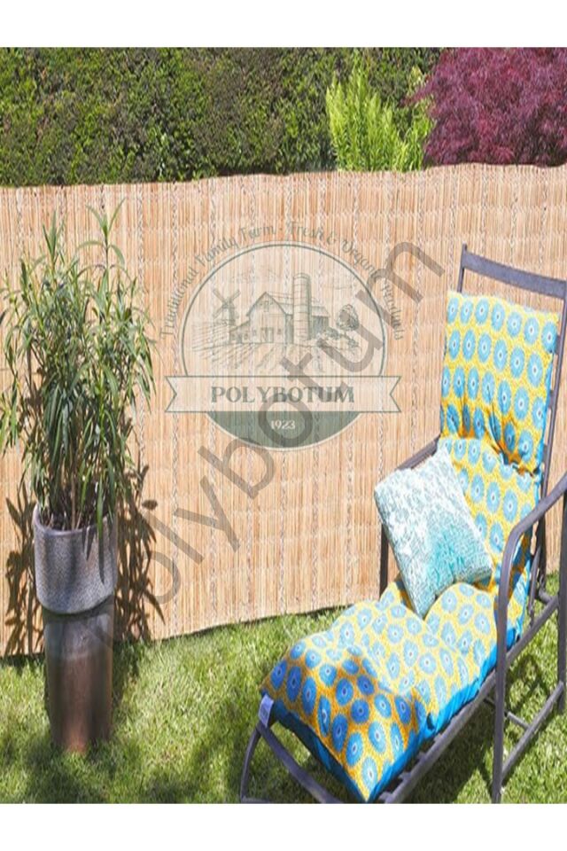 200x300 Dekoratif Doğal Bambu Kamış Hasır Bahçe Çiti- Gölgelik Hasır -balkon -tavan Dekorasyon 200x300 Tek Ebat 5 x 1