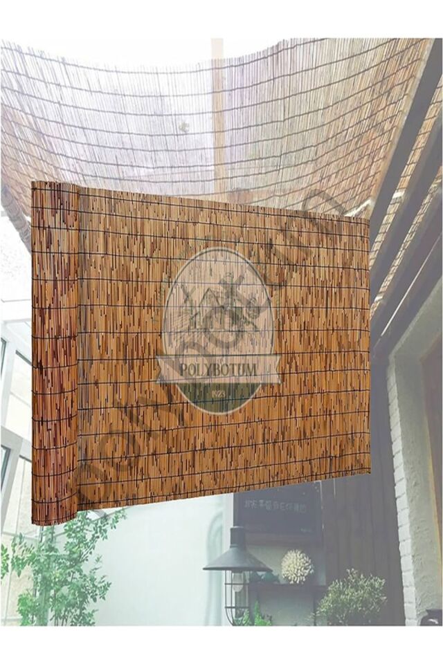 150x300 Dekoratif Doğal Bambu Kamış Hasır Bahçe Çiti- Gölgelik Hasır -balkon -tavan Dekorasyon 150x300 Tek Ebat 5 x 1