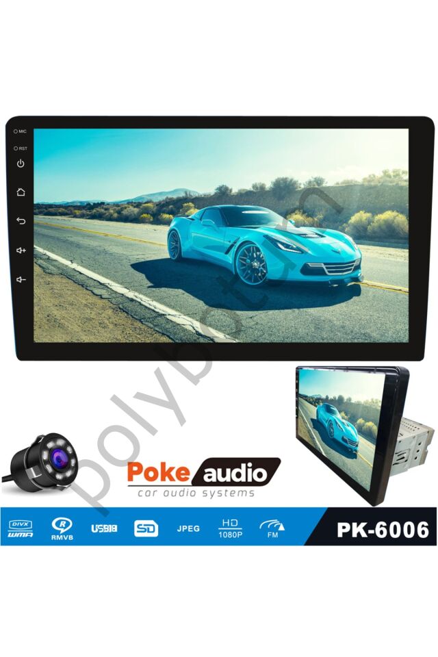 Tofaş Tek Din Teyp 9 İnch 4x50 Watt Bt Usb Mirorlink Poke Pk-6006  Tek Ebat