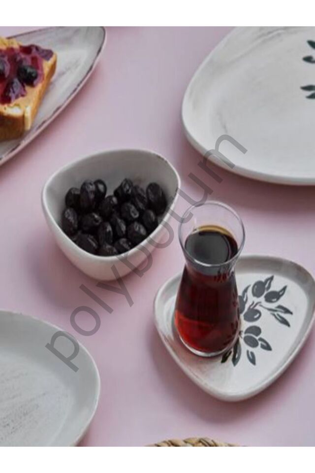 New Alyvia 6 Adet Çay Tabağı (14,5 cm) çay tabağı Tek Ebat