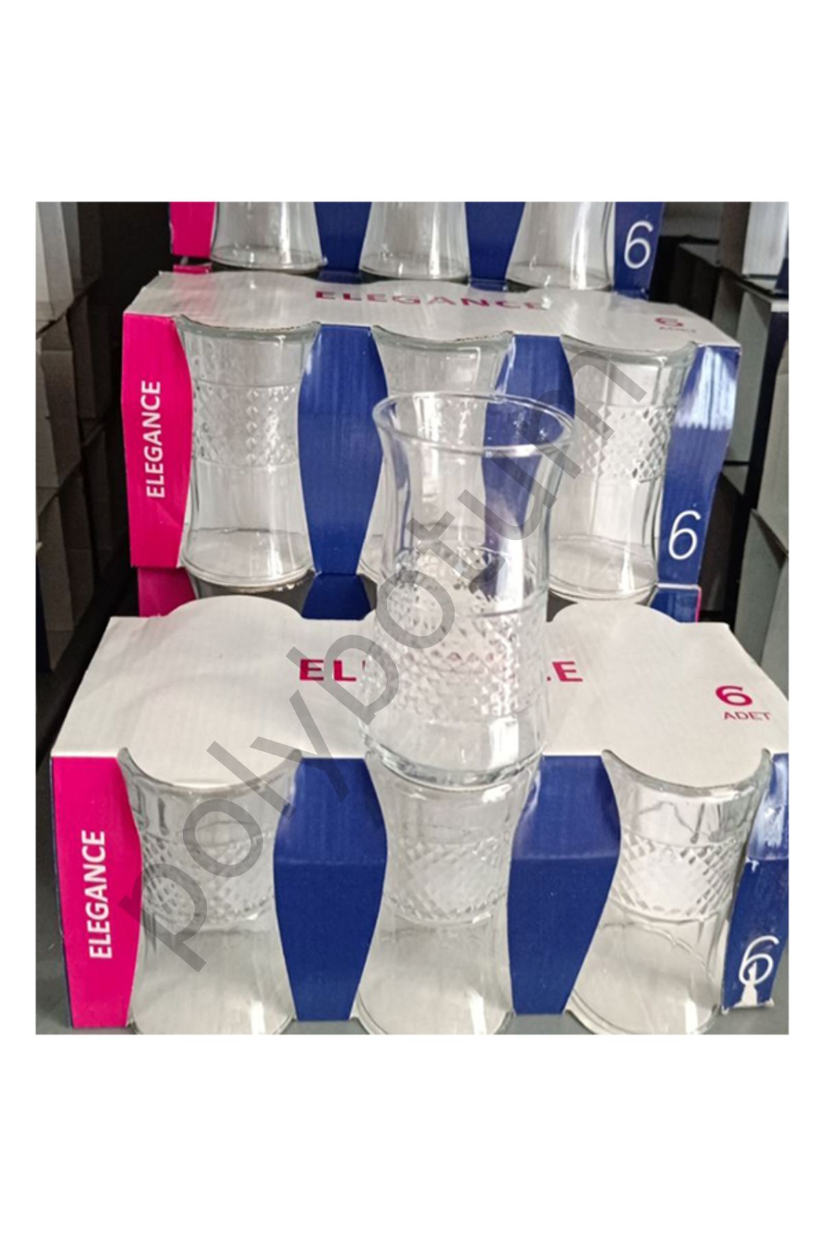 Elegance Çay Bardak 140 Ml (6 Kişilik) Beyaz Tek Ebat