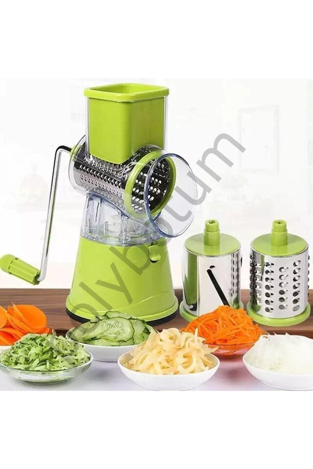 Wenken Çevirmeli 3 Farklı Bıçak Başlıklı Rende  Tek Ebat