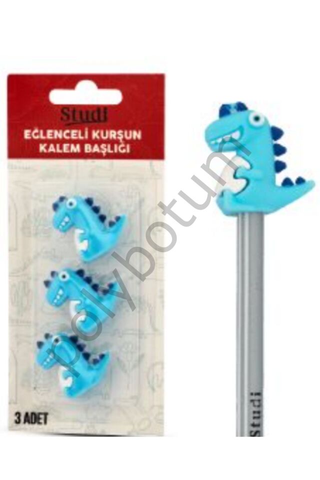 Eğlenceli Kurşun Kalem Başlığı Mavi Tek Ebat