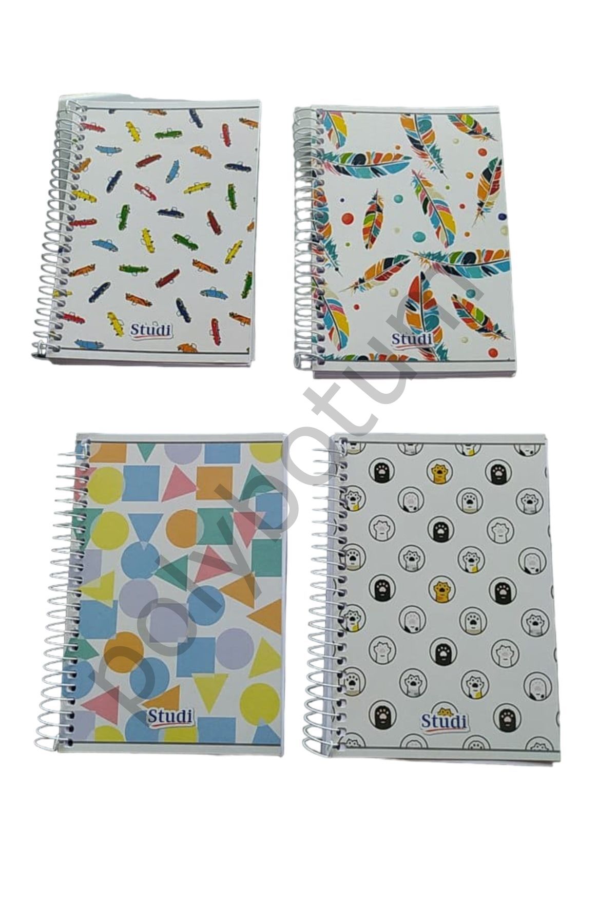96 yaprak not defteri kareli(10x15) Karışık Tek Ebat