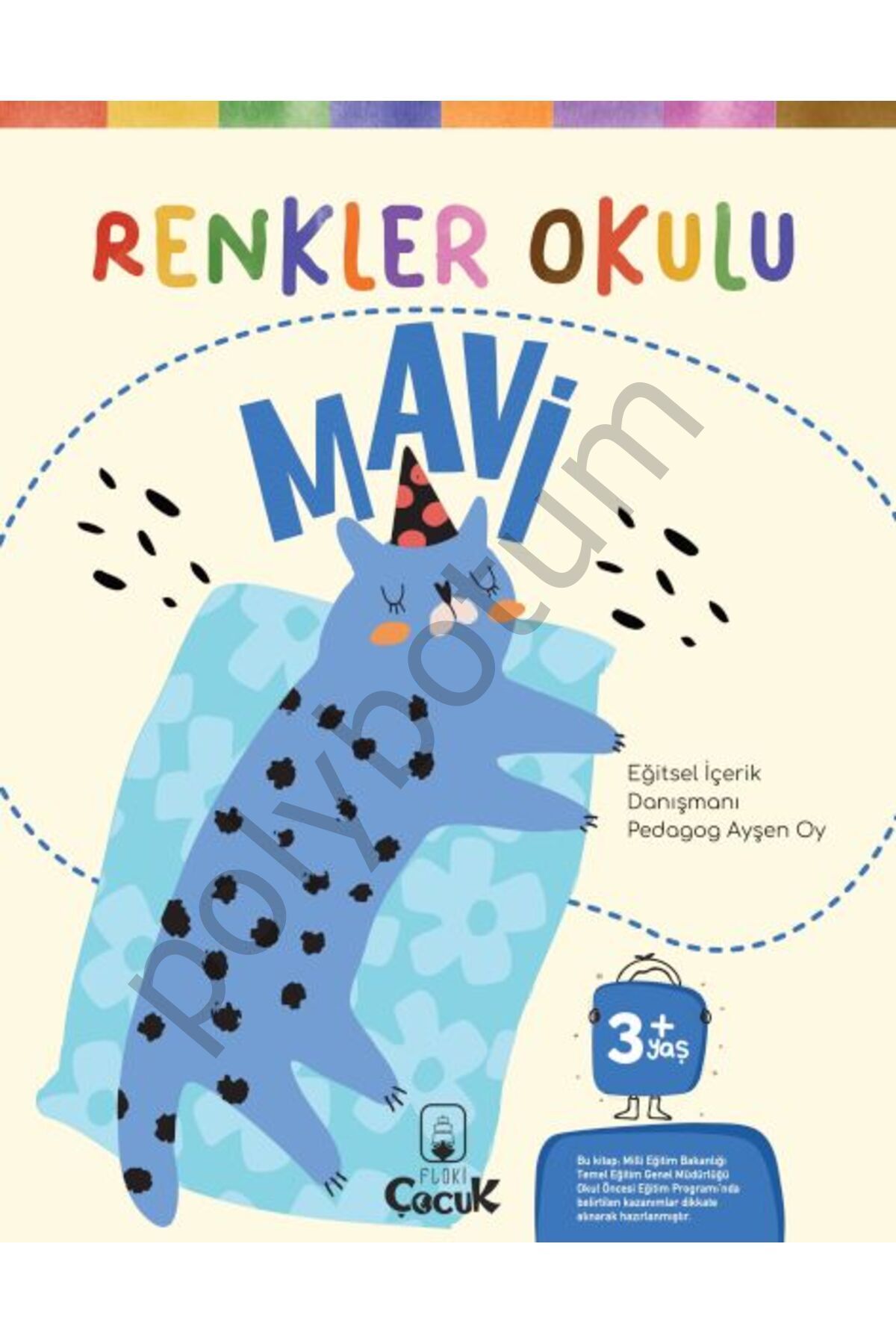 CLZ218 Renkler Okulu Mavi  Tek Ebat
