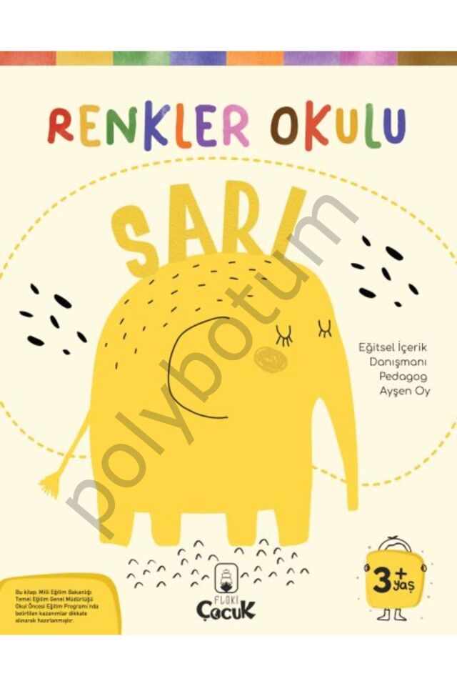 CLZ218 Renkler Okulu Sarı  Tek Ebat