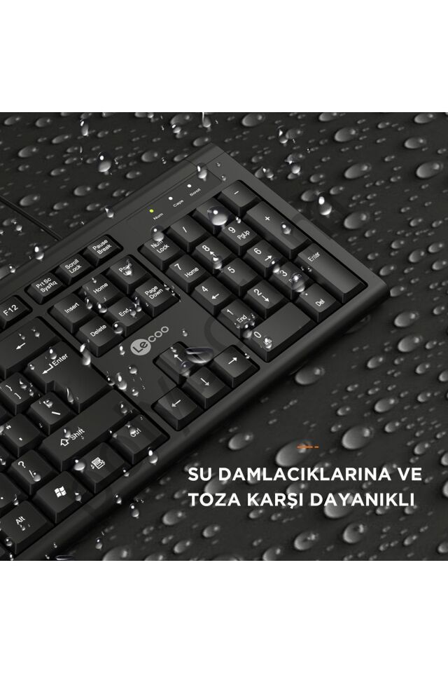 Kb101 Usb Kablolu Türkçe Q Klavye Siyah Siyah Tek Ebat