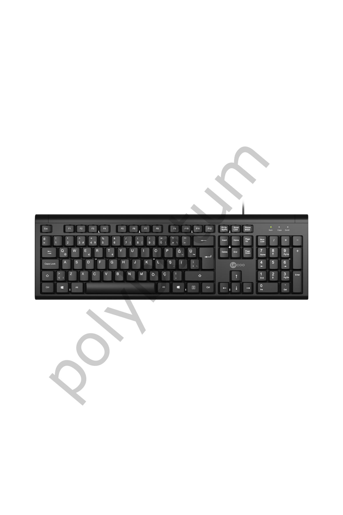 Kb101 Usb Kablolu Türkçe Q Klavye Siyah Siyah Tek Ebat