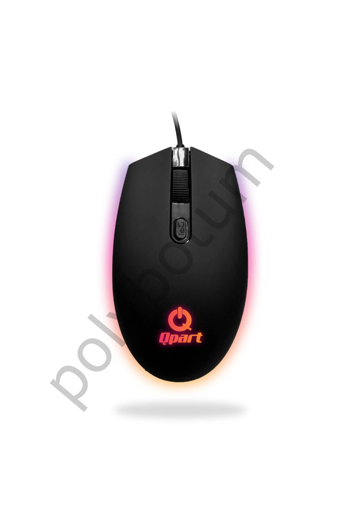 QM-101 USB Rainbow Mouse Siyah Tek Ebat