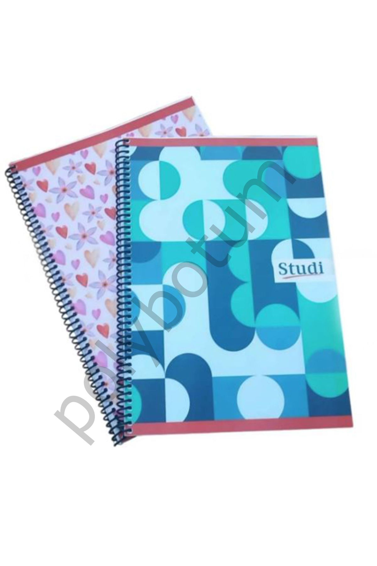 72 Yaprak PP Kapak A4 Çizgili Defter 2 Adet Çizgili Renkli Tek Ebat