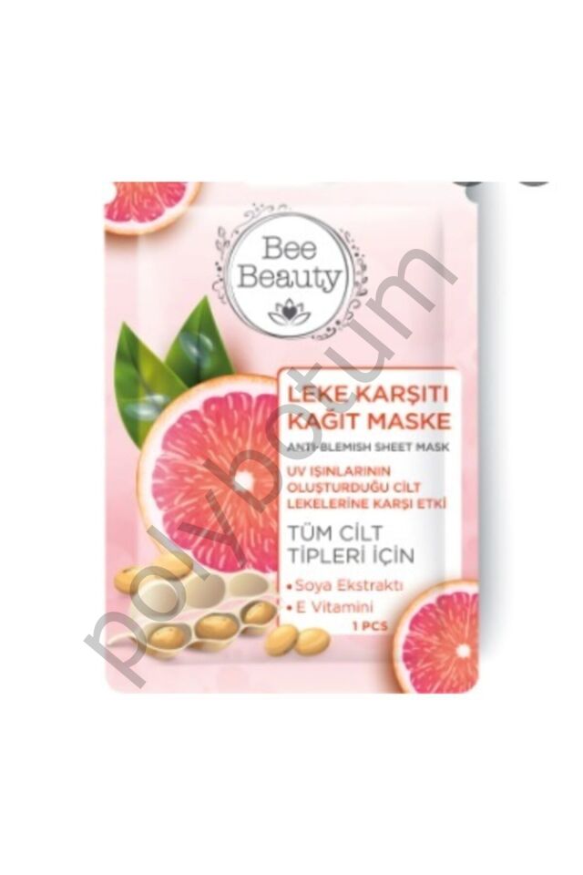 Leke Karşıtı Kağıt Maske 25 ML  Tek Ebat