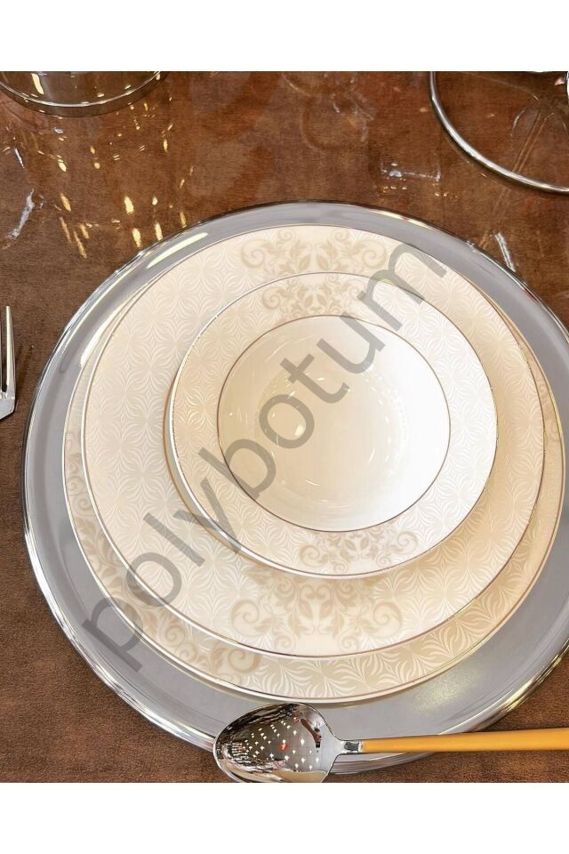Porselen 1  adet pasta tabağı pasta Tek Ebat