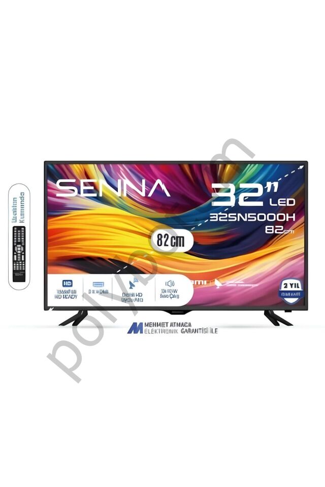 SN5000H 32inc Uydu Alıcılı  Led Televizyon Siyah Tek Ebat