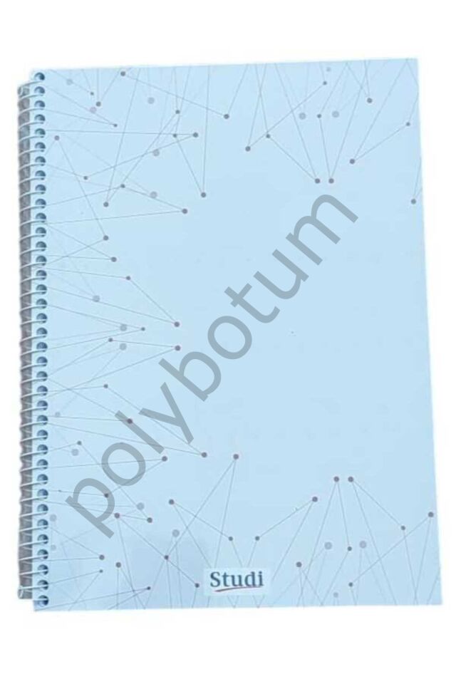 120 Yaprak Set Kapak A4 Kareli Defter 2 Adet renkli Tek Ebat