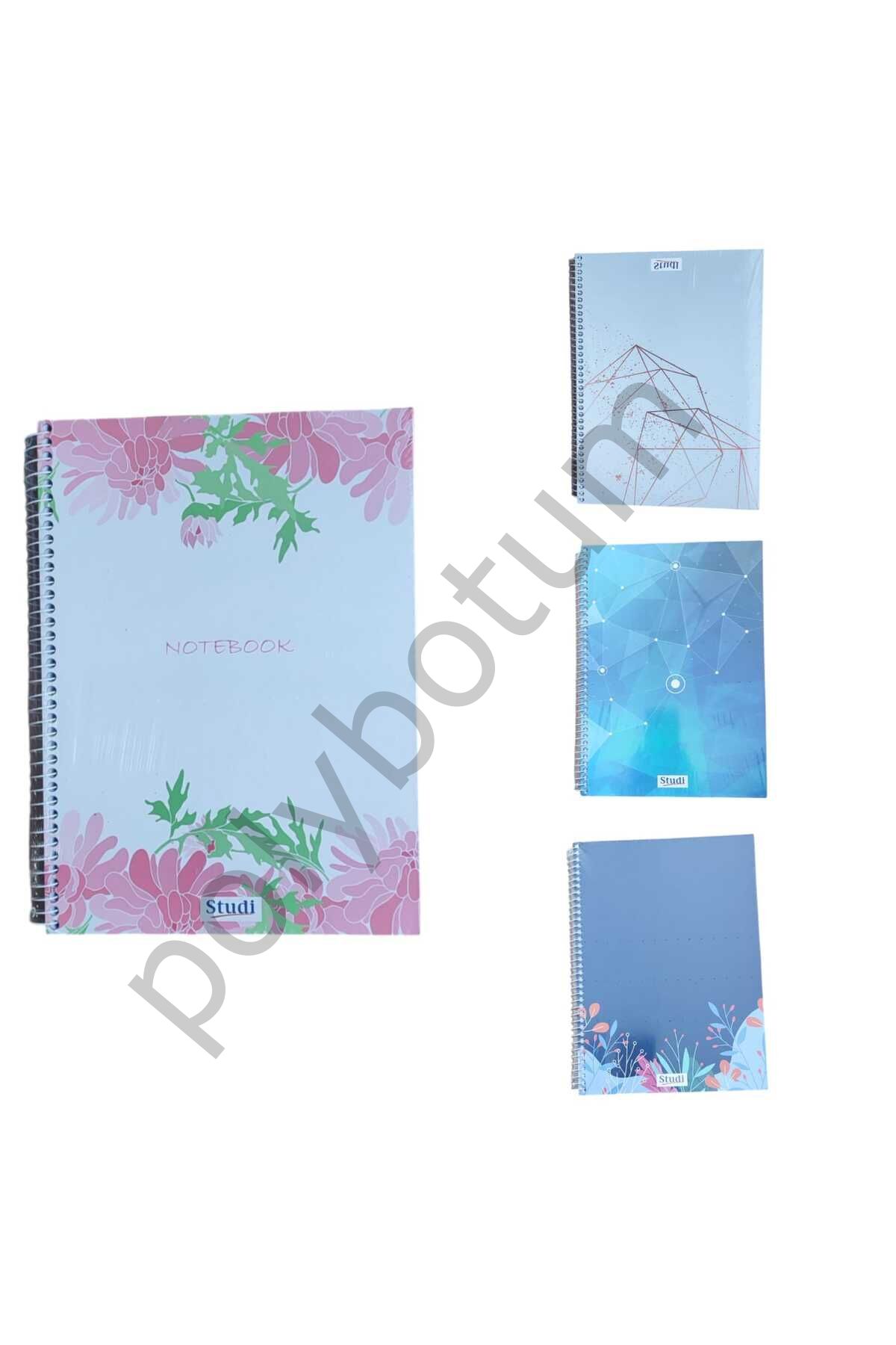120 Yaprak A4  Çizgili Defter  2 Adet renkli 1 Tek Ebat