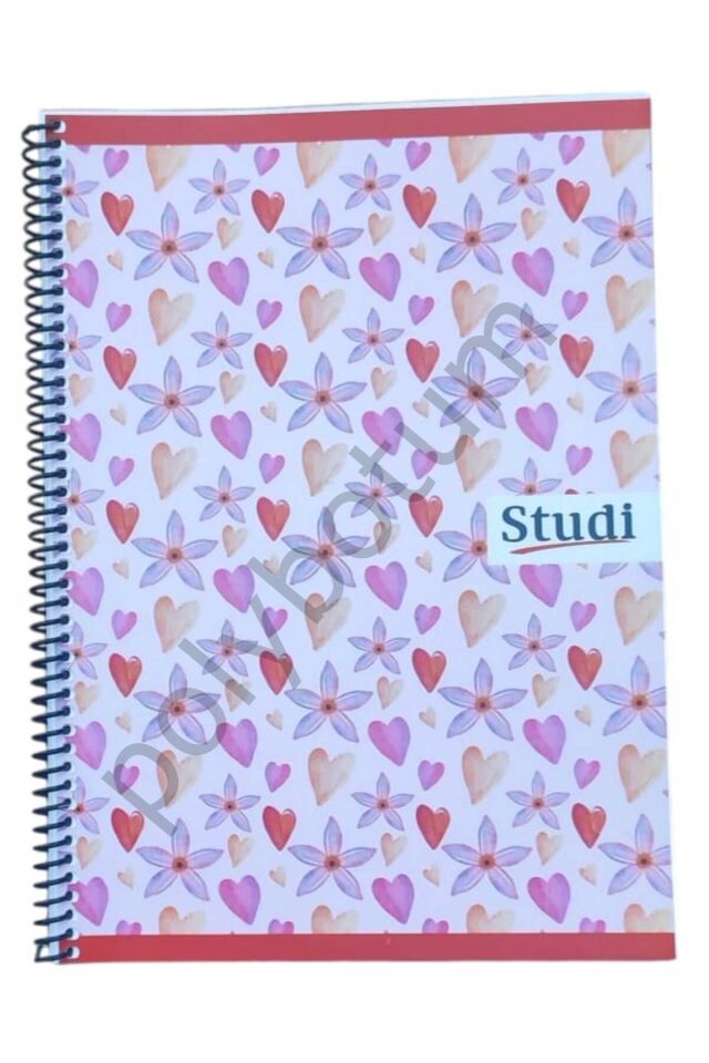 72 Yaprak PP Kapak A4  Kareli Defter  2 Adet renkli 1 Tek Ebat