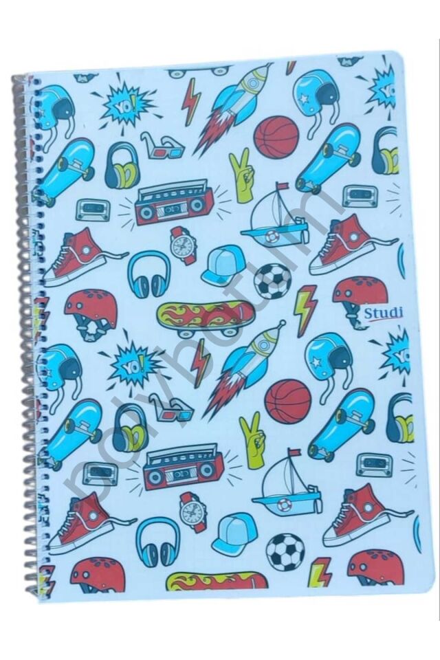 96 Yaprak A4  Kareli Defter 2 Adet renkli 1 Tek Ebat