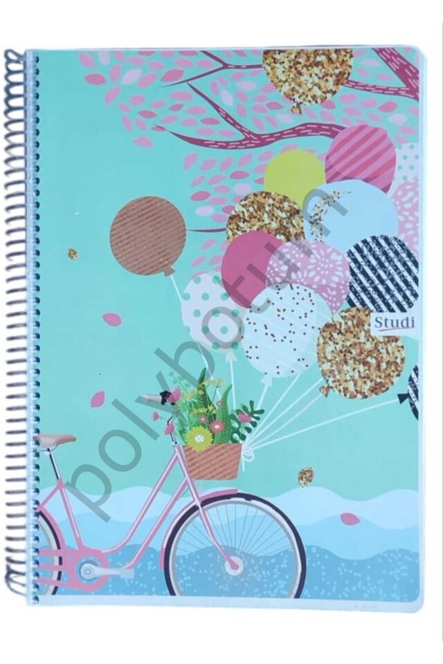 160 Yaprak A4  Kareli Defter 2 Adet renkli Tek Ebat