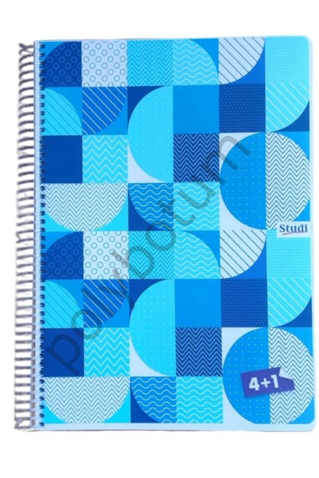 150 Yaprak A4  4+1 (4 Kareli 1 Çizgili ) Defter 2 Adet renkli Tek Ebat