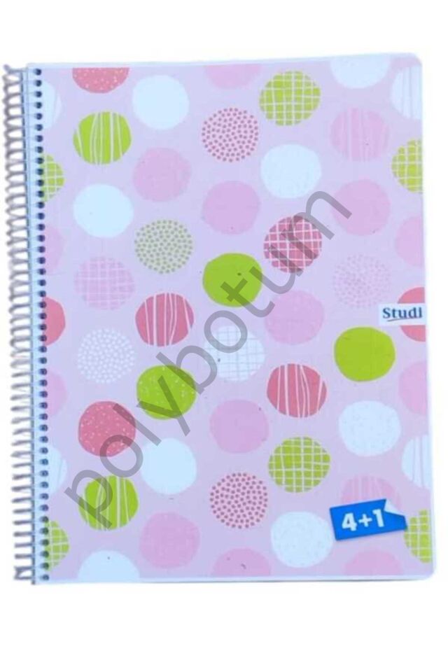 150 Yaprak A4  4+1 (4 Kareli 1 Çizgili ) Defter 2 Adet renkli Tek Ebat