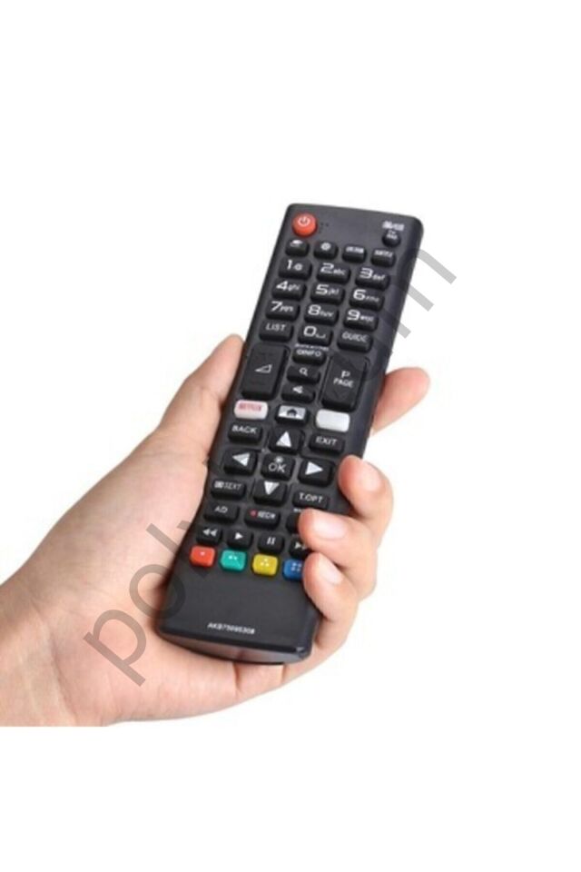 Smart Tv Netflix Tuşlu Led Televizyon Kumandası beyaz Tek Ebat