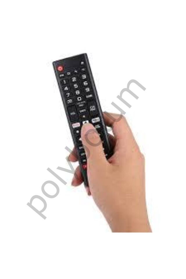 Smart Tv Netflix Tuşlu Led Televizyon Kumandası beyaz Tek Ebat
