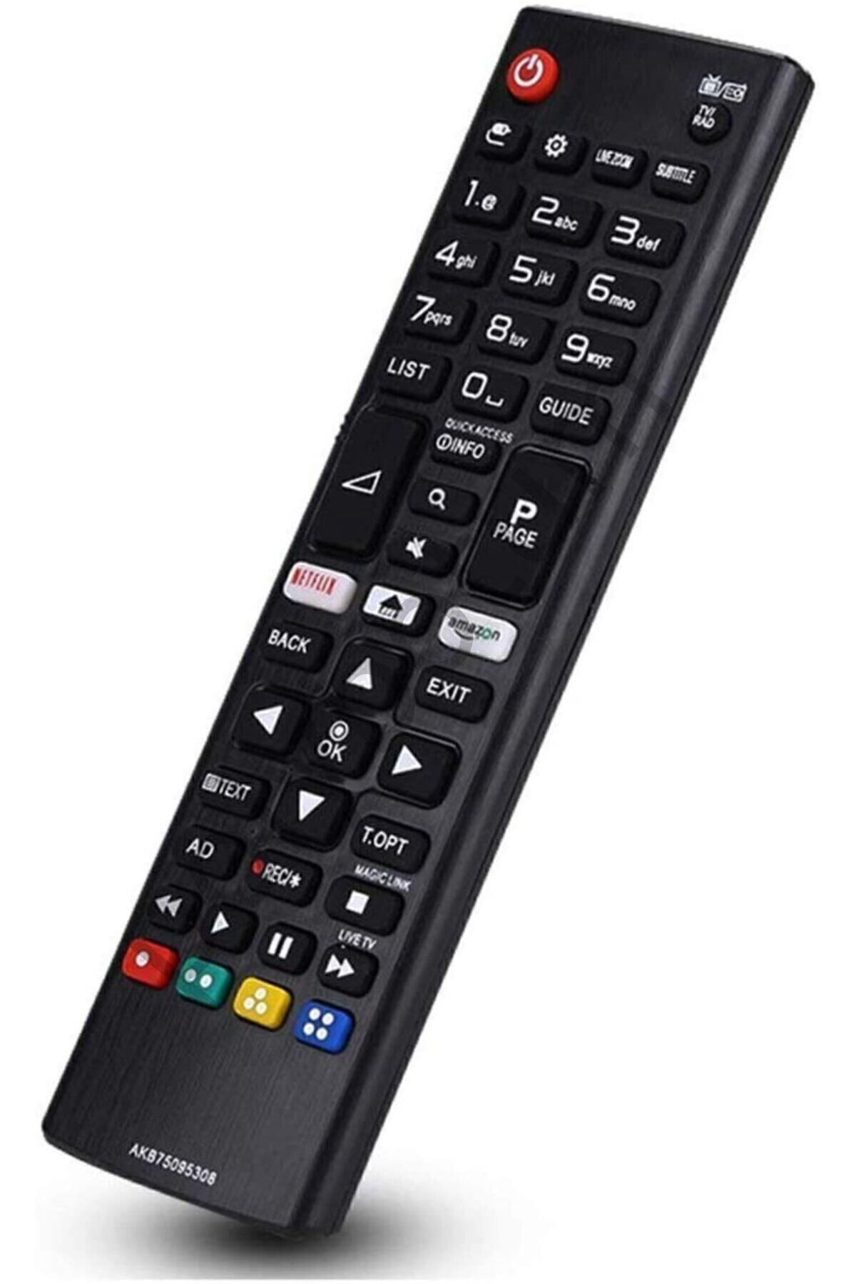 Smart Tv Netflix Tuşlu Led Televizyon Kumandası beyaz Tek Ebat