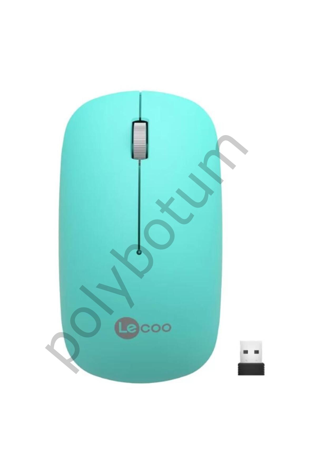 LECOO USB OPTİK KABLOSUZ MOUSE TURKUAZ WS214-T Turkuaz Tek Ebat