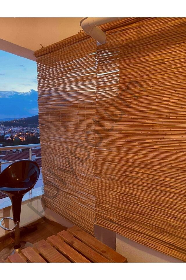 Kamış Hasır Çit Bambu Doğal 1m X 5m Dekoratif Ürün  Tek Ebat