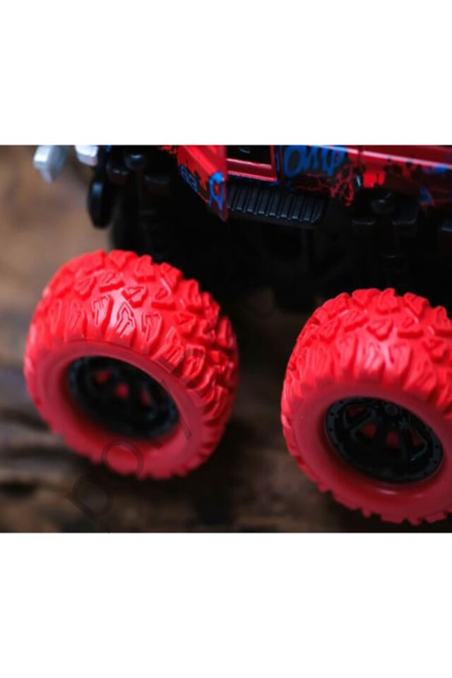 Piccolo Mondi Off-Road Sürtmeli Araba (Mavi) mavi Tek Ebat