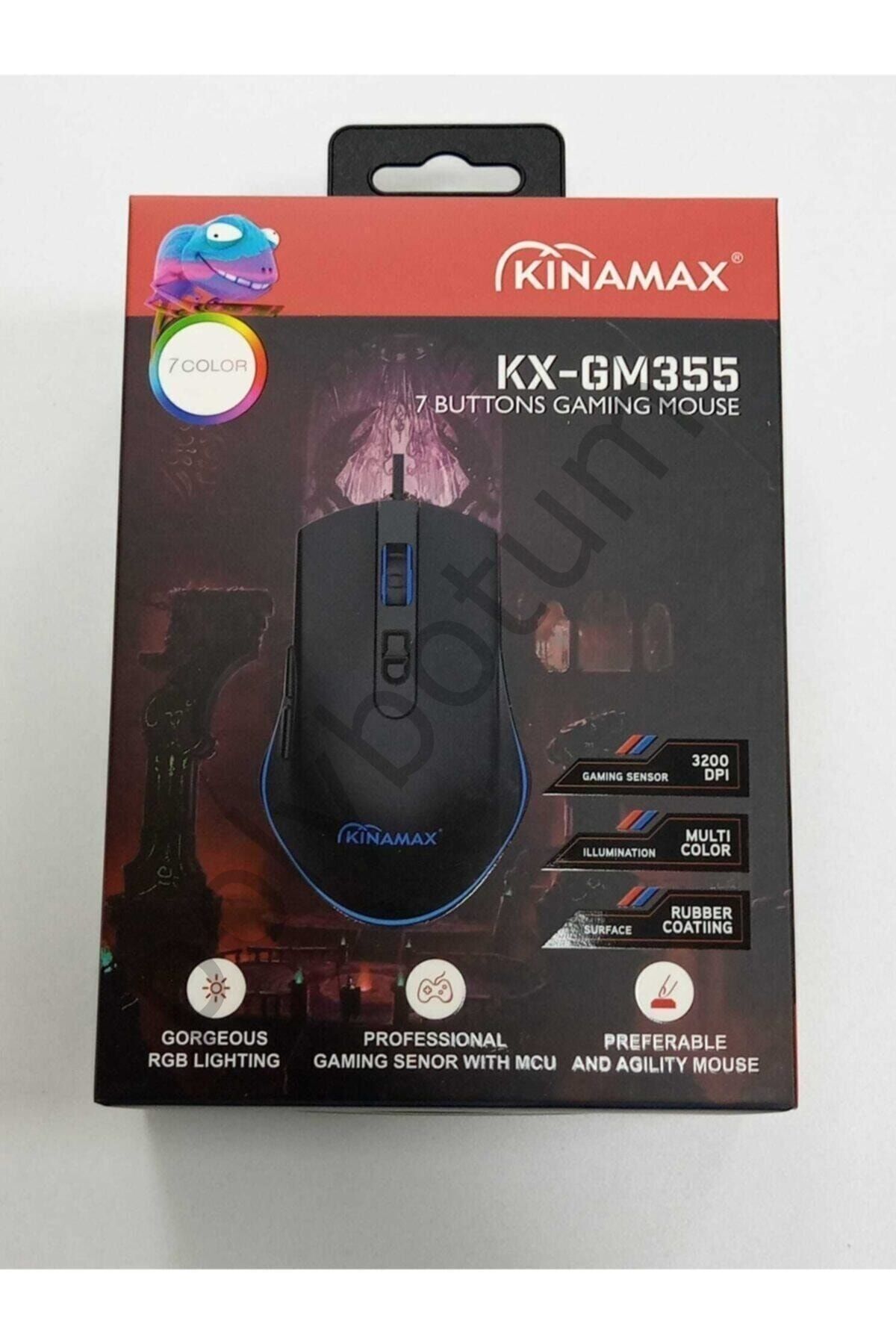 Kx-gm355 Rgb Gaming Mouse SİYAH Tek Ebat