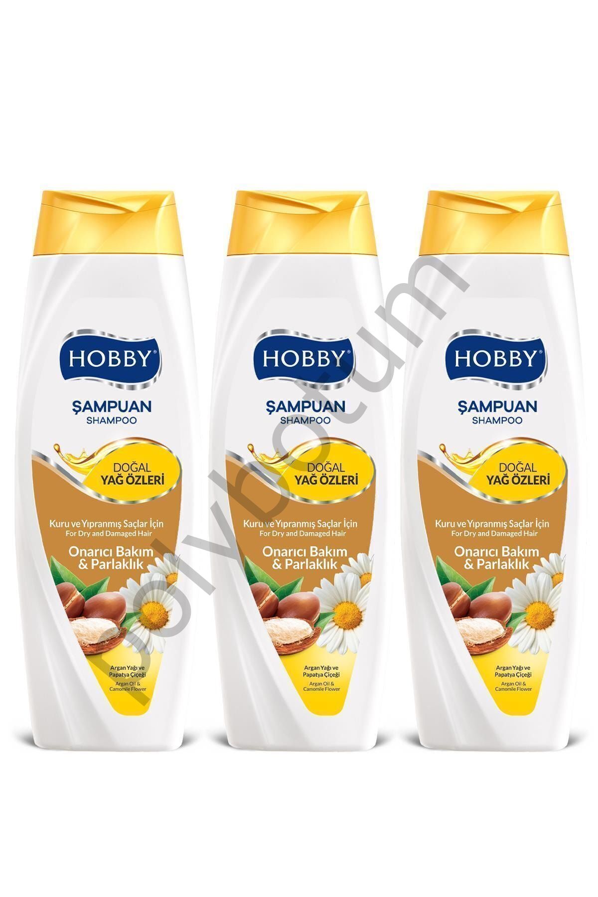 Argan Yağı Ve Papatya Çiçeği Şampuan 500 Mlx3  Tek Ebat
