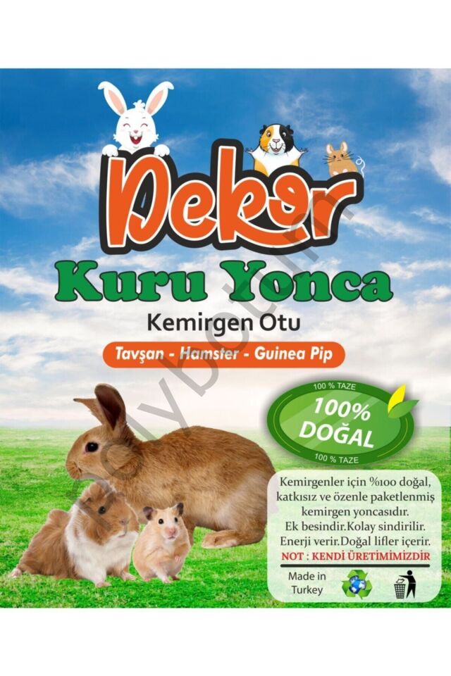 Yeni Mahsül Taze Yapraklı Kemirgen Için Yonca 3 Kg  Tek Ebat