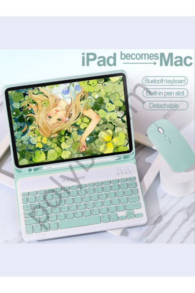 htcx Taşınabilir Kablosuz Bluetooth Klavye Mouse Seti Pembe NewDesing 1005813 Standart Tek Ebat