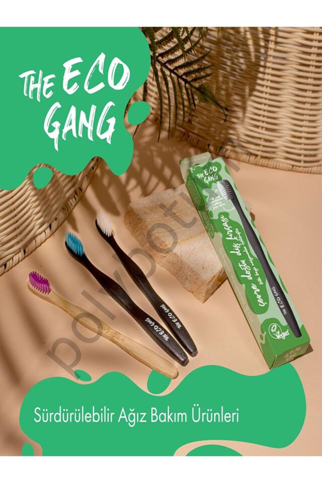 The Eco Gang Çevre Dostu diş fırçası  Tek Ebat