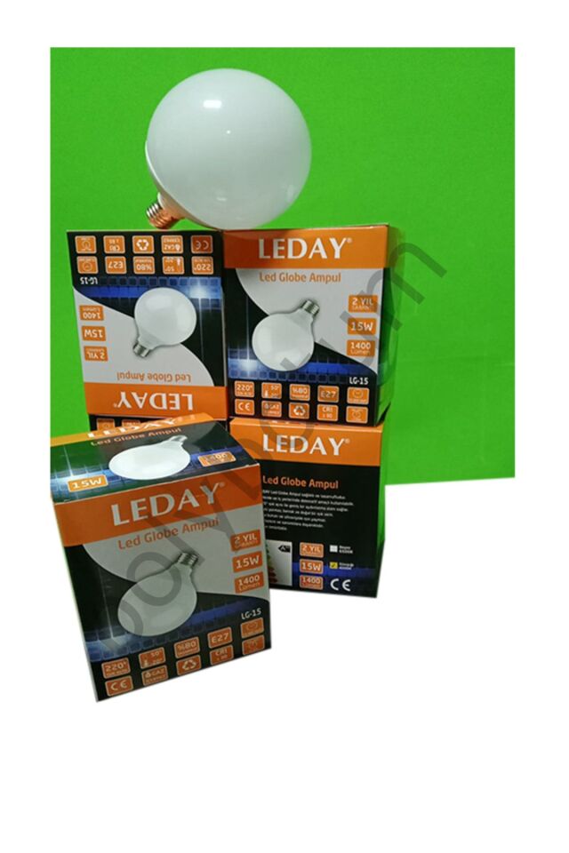 2 Adet Led Ampul 15W Gaz İçermez %80 Tasarruf  Tek Ebat
