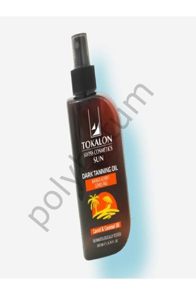 Bronzlaştırıcı Güneş Yağı 200 ml  Tek Ebat