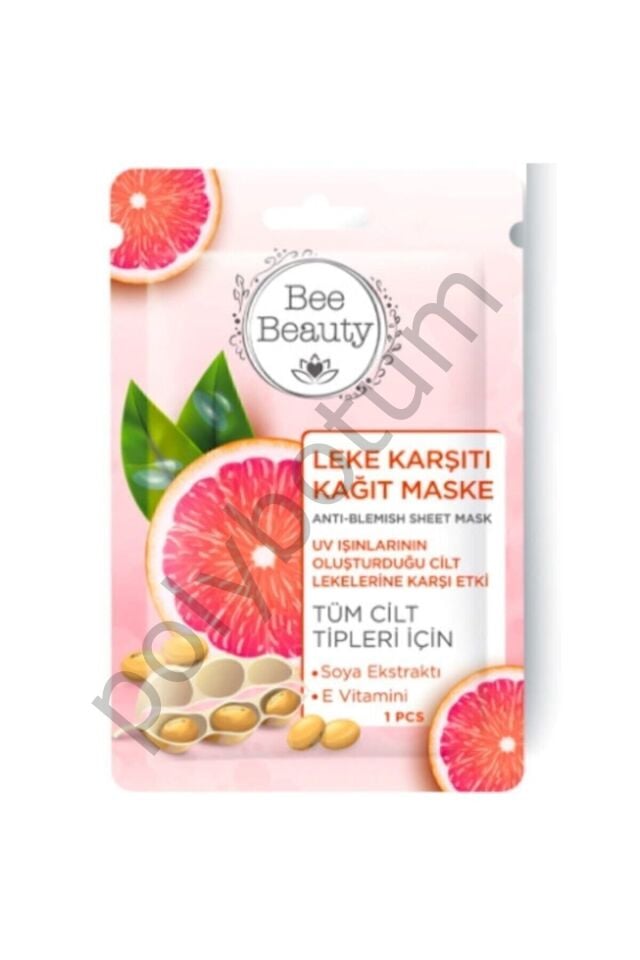 Leke Karşıtı Kağıt Maske 25 Ml  Tek Ebat