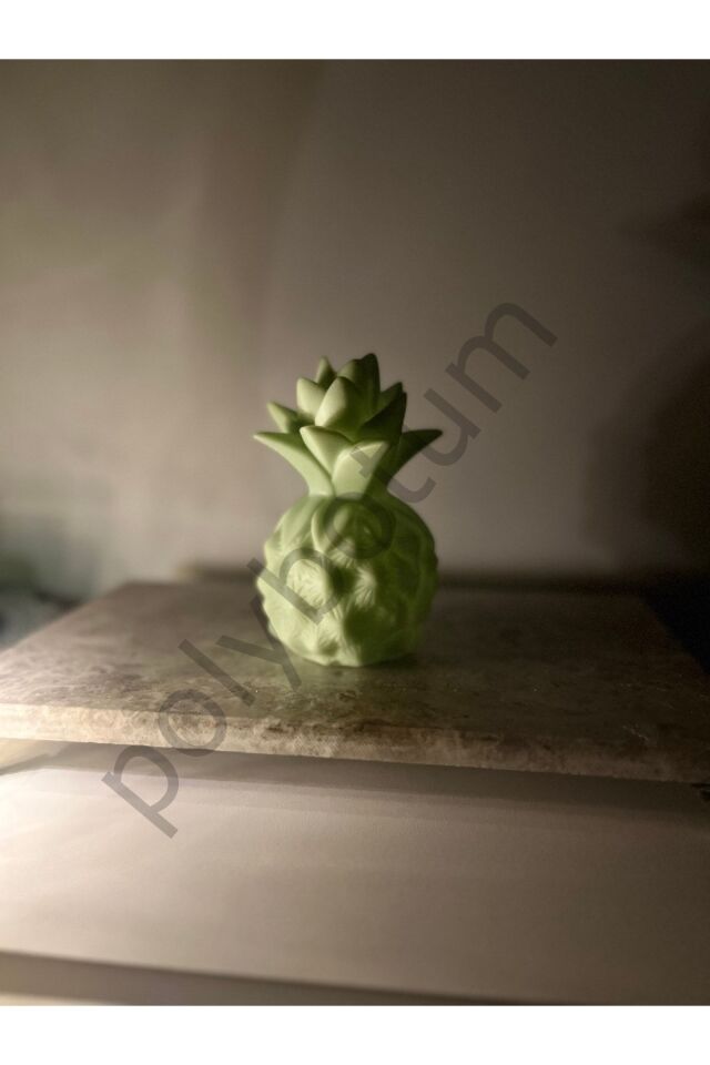 Ananas Lamba Dekoratif Led Işık Yeşil Tek Ebat