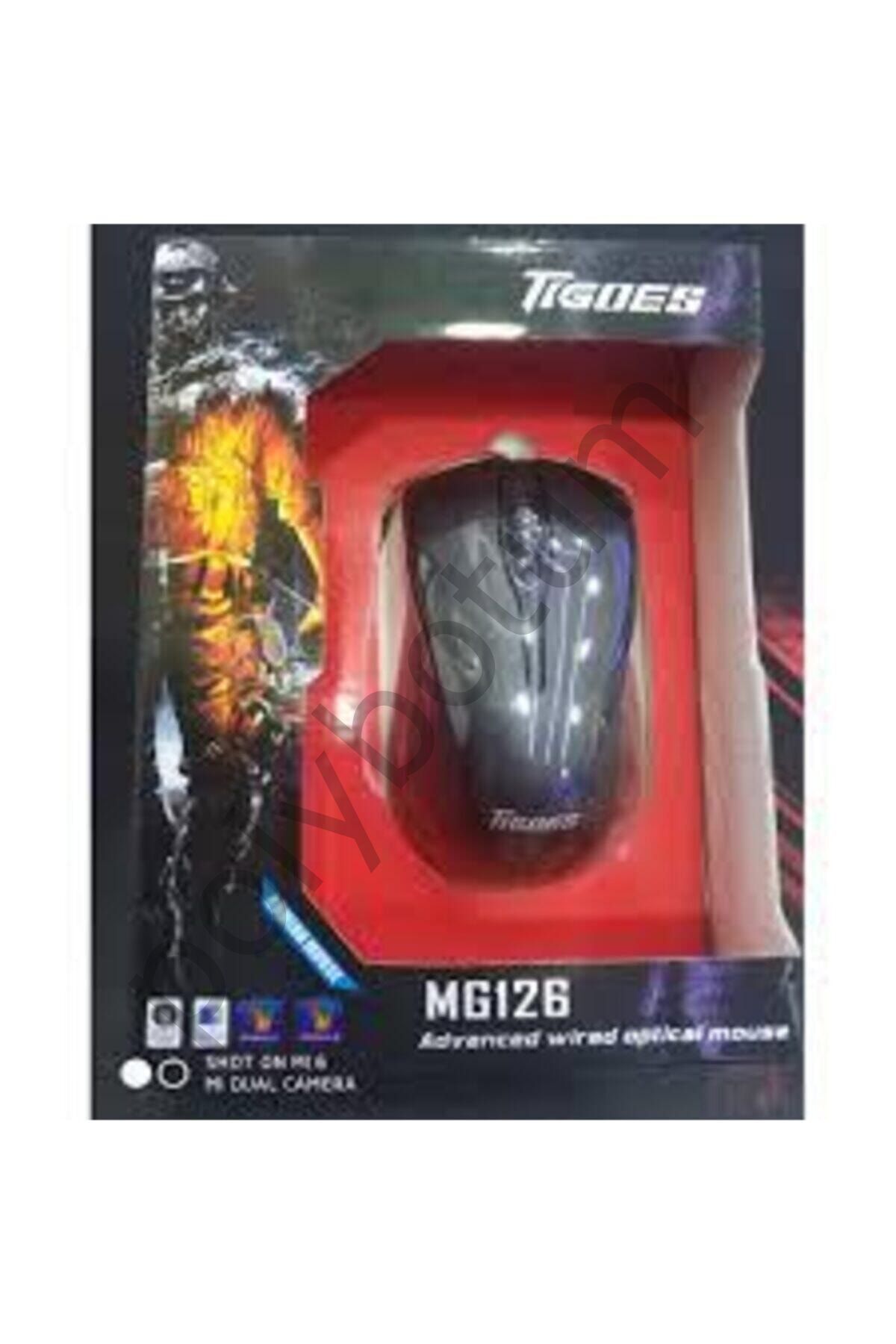 Mg126 Oyuncu Mouse SİYAH Tek Ebat