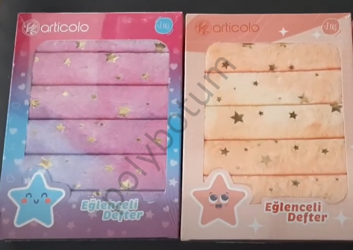 Pelüş Kapaklı Eğlenceli Defter | Kilitli & Renkli Günlük – Hediye & Okul İçin Harika Seçim
