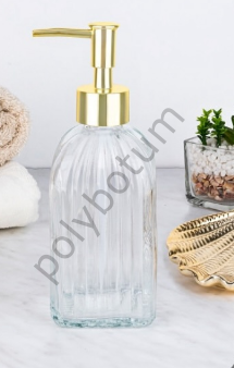 Glass in Love Cam Sıvı Sabunluk | Şık & Modern Banyo Aksesuarı – 390 ml